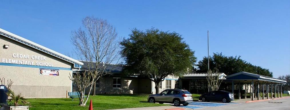 Exterior of Cedar Creek Elementary School
